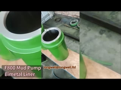 Tembaga Tembaga Triplex Mud Pump Liner Kandungan Kromium 28% Bomco F800 Kromium Tinggi